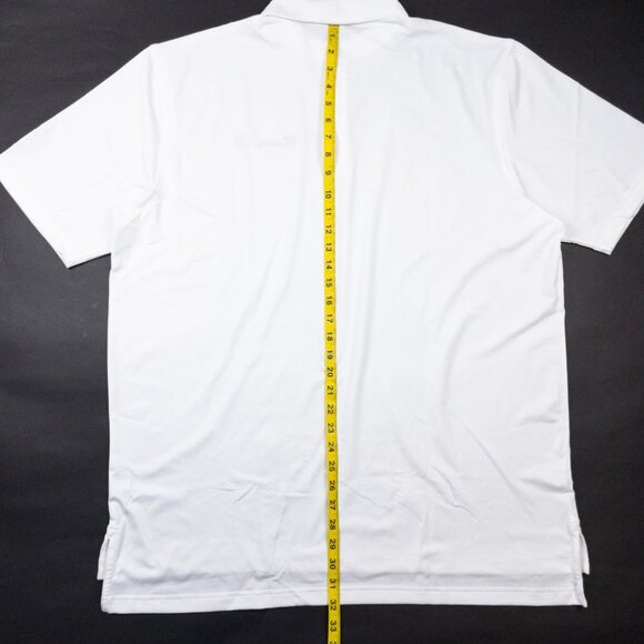 Peter Millar BMW Championship Summer Comfort Golf Polo Shirt XL Stretch White - Picture 9 of 14
